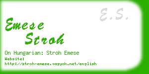 emese stroh business card